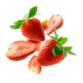 strawberry-berry-levitating-white-background
